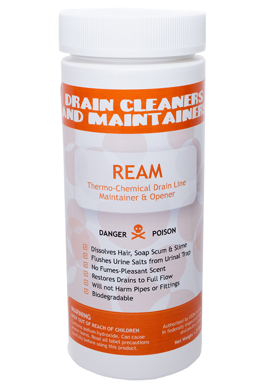 drain cleaners and maintainers - ream - thermo-chemical drain line maintainer and opener
